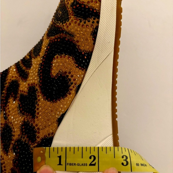 NEW NEVER WORN! Alex Marie Black and Gold Sparkling Embellished Sneakers - Picture 4 of 6